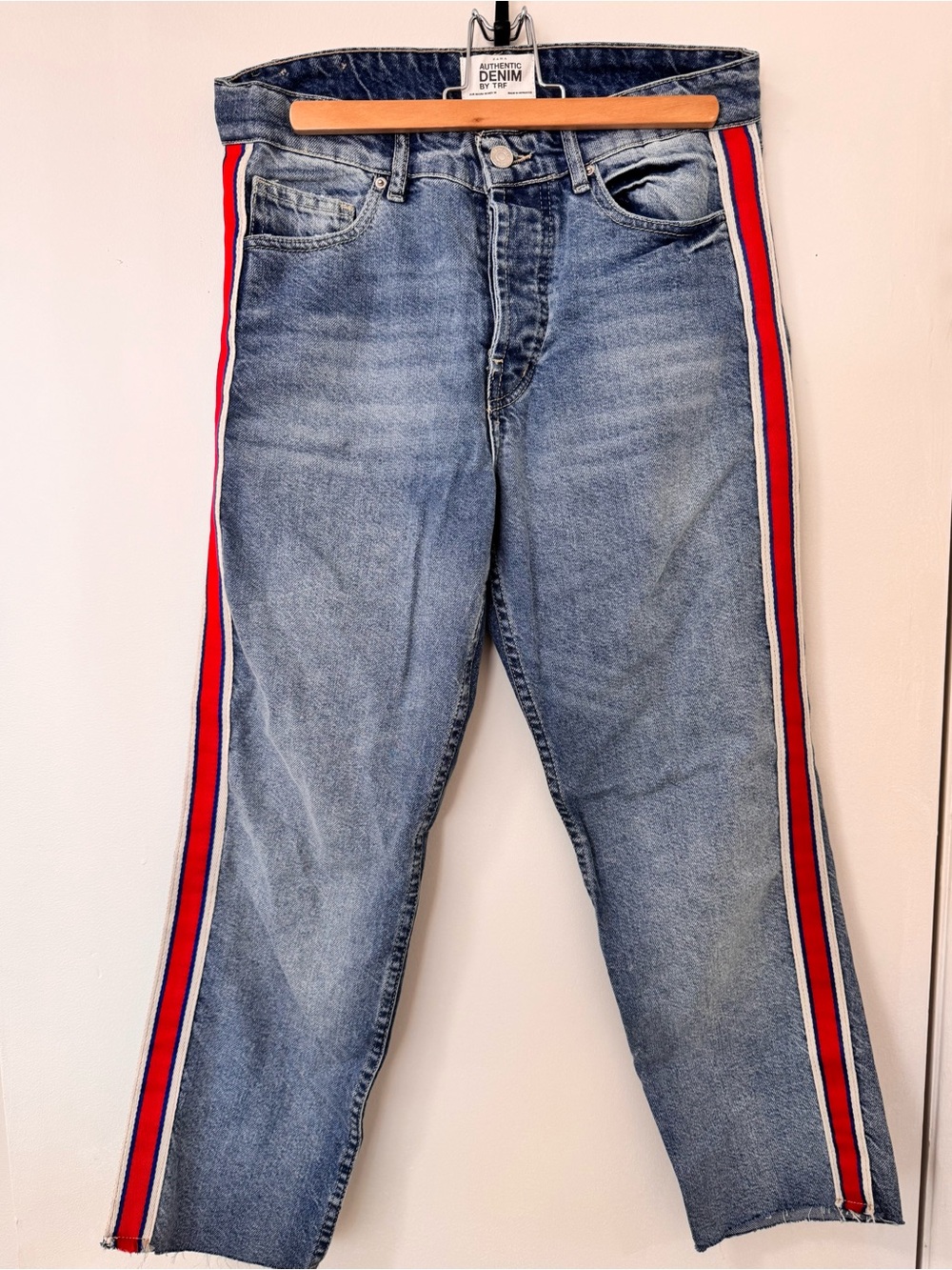 Zara TRF Side Stripe Jeans – Size 6 / EUR 38